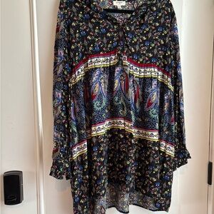 Umgee Floral Multicolor Blouse